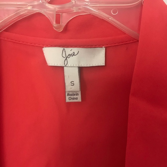 Joie sleeveless tie silk shirt size small - Picture 5 of 6